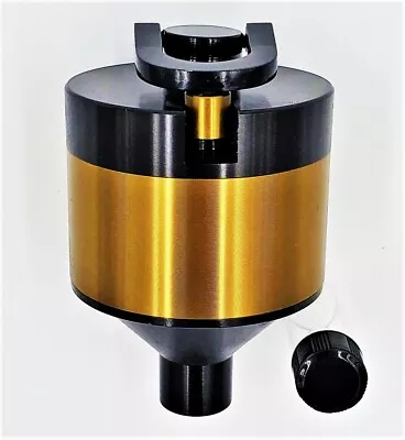 Metal Funnel Grinder Spice Hand Mill 2.12  Dia Black Gold Color W/ Glass Vial • $27.99