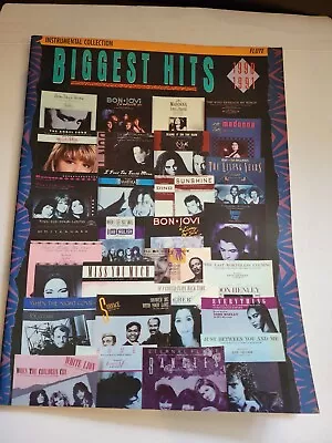 Biggest Hits 1990-1991 Flute Sheet Music Instrumental Collection • $7.39