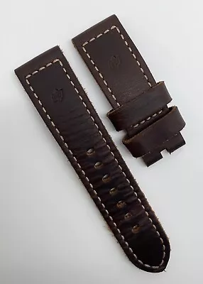 $195 • Buy Authentic Officine Panerai 24mm X 22mm Brown Calfskin Leather Watch Strap OEM