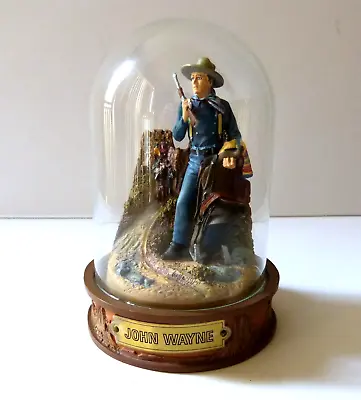 Franklin Mint John Wayne  Stagecoach  Movie Figurine Under Domed Glass EUC • $17.95