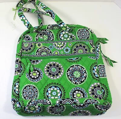 Vera Bradley Cupcake Green Zippered Tote - Floral Green Blue Floral Retired NWT • $40