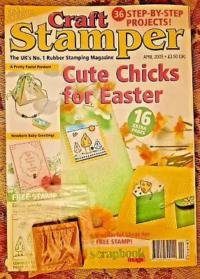 Craft Stamper Magazine - April 2005 - Free Stamp Included! • £2.49