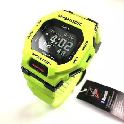 Casio G-Shock Yellow Mobile Link Bluetooth Digital Sport Watch GBD-200 GBD200-9 • $134.73