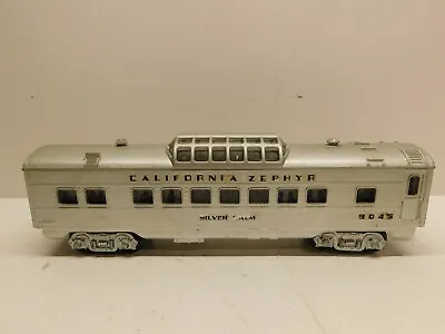 Lionel O Gauge Train - Vista Dome Passenger Car Re-Painted To California Zephyr • $10