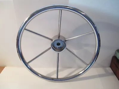 Stainless Steel 6 Spoke 15 1/2  Marine Boat Steering Wheel Helm Ship        BSMT • $49