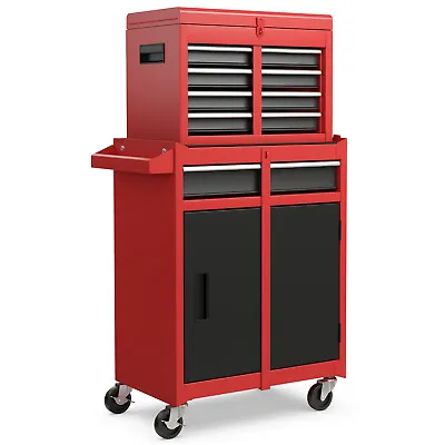 5-Drawer Rolling Tool Chest Storage Cabinet Locking Mechanic Tool Cart Garage • $159.99