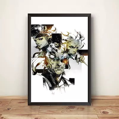 Solid Snake Meryl Raiden Metal Gear Solid 4 MGS4 Premium Poster (Vectorized) • $15.99