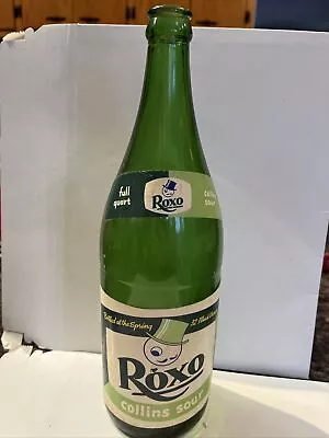 Old Roxo Soda Glass Bottle Vintage 60’s Pop Waukesha Wisconsin Ouart Bottle • $9.99