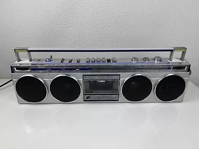 VINTAGE Sanyo M-7830 Stereo Boombox Ghettoblaster Cassette Rare • $399