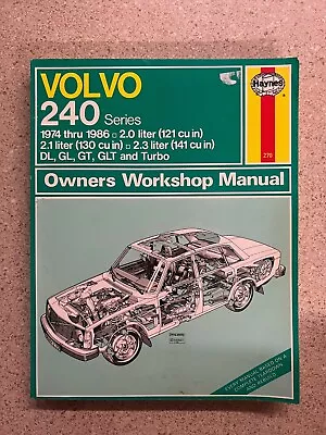 Volvo 240 Series 1974-1986 Haynes Publications 270 Workshop Repair Manual Used • $12.39