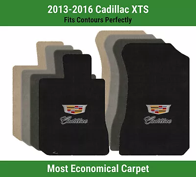 Lloyd Velourtex Front Mats For '13-16 XTS W/Black/Silver  Crest Over Cadillac Sc • $160.99