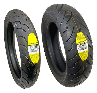 Dunlop American Elite 140/75R17 200/55R17 Front Rear Tire Set Motorcycle Tires • $477.46