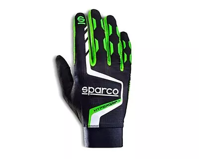 Sparco High Quality Racing Hypergrip Gloves Size 10 Black/Green 00209510NRVF • $45