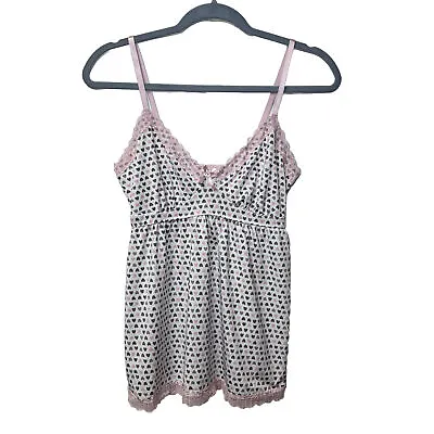 Marilyn Monroe Women’s Medium Ivory Lingerie Sleepwear Camisole Hearts • $12