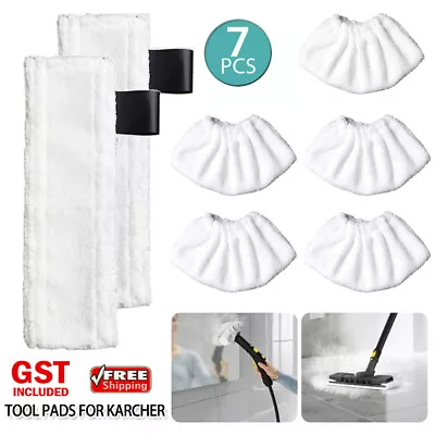 7PCS Floor Cloth Mop Pads For KARCHER EASYFIX SC1 SC2 SC3 SC4 SC5 Steam Cleaner • $16.49