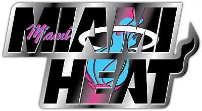 Miami Heat Fan Logo Basketball NBA Vinyl Sticker Decal Car Window Cornhole Wall • $6.99