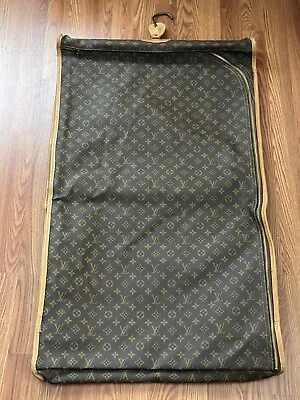 Louis Vuitton French CO Monogram Canavs Garment Bag VTG Folding Suitcase Luggage • $875
