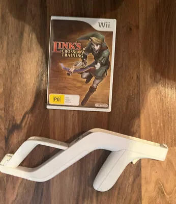 Link’s Crossbow Training With Manual & Zapper Gun - Nintendo Wii Game  • $19.95