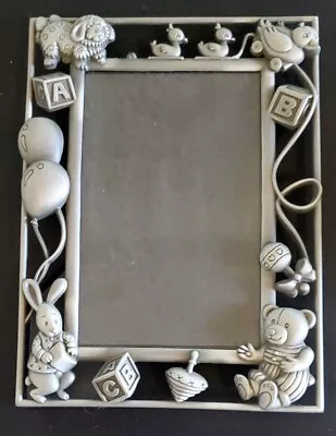 Malden International Designs Nursery Parade Picture Frame 4 X6  Silver Newborn • $5