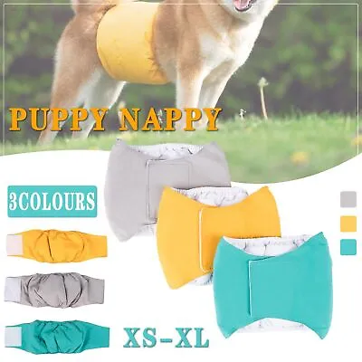 XS-XL Male Dog Puppy Nappy Diaper Belly Wrap Band Sanitary Pants  Underpants  AU • $9.23