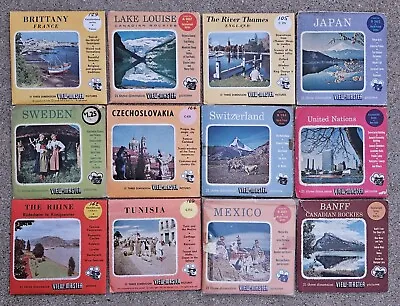 VINTAGE 1950's FOREIGN AND INTERNATIONAL SAWYER VIEW MASTER REEL SETS • $21.99