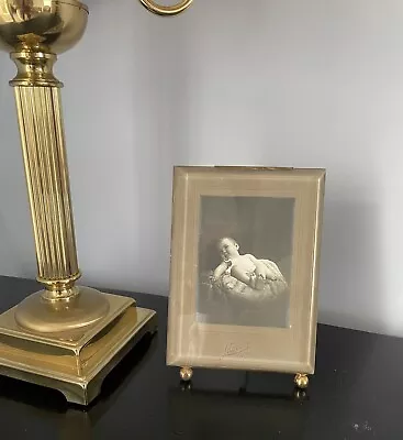 Antique French Napoleon III Brass Photo Frame • £75