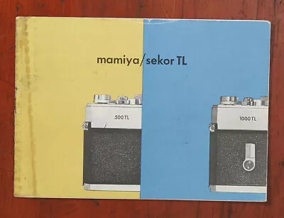 Mamiyasekor 1000tl/500 Tl Instruction Manual/132329 • $15