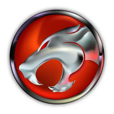 Thundercats Metal Look Logo Shaped Vinyl Decal Sticker • $4.99