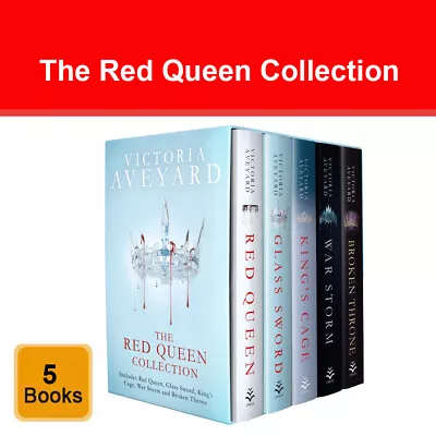 The Red Queen Collection Series Books 1 - 5 Box Set By Victoria Aveyard Pack NEW • £22.30