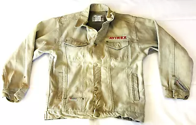 Avirex  Denim Systems Gray Jean Jacket Y2K Size L • $17.99