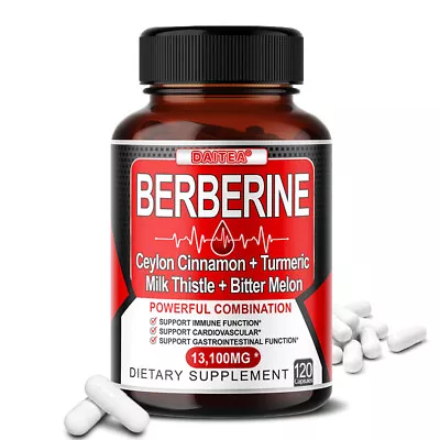 Berberine HCl 13100mg - High Potency Berberine Supplement - Ceylon Cinnamon • $8.31