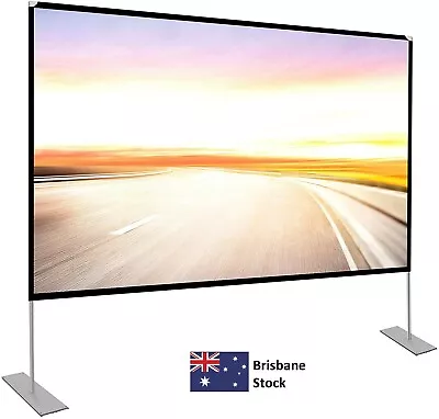 $120 • Buy 80 Inches Portable Projector Screen Indoor And Outdoor
