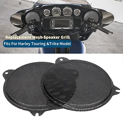 Replacement Front Mesh Speaker Grills For Harley Electra Street Glide FLHXS FLHX • $22.78