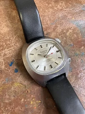 Vintage Men’s Swiss Time Master 17 Jewels Mechanical Alarm Watch • £65