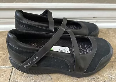 Skechers Shape Ups Black Mary Jane Fitness Toning Shoes Women’s Size 8 • $45