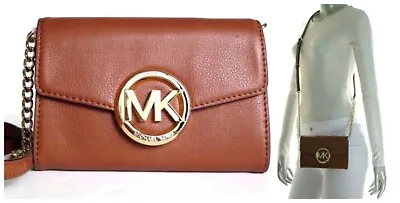 Michael Kors Hudson Large Phone Leather Crossbody Luggage • $99