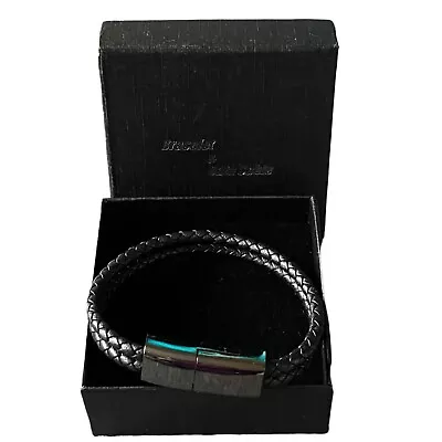 Leather Wearable Black Gunmetal Charging And USB Data Cable Bracelet New • $9.99