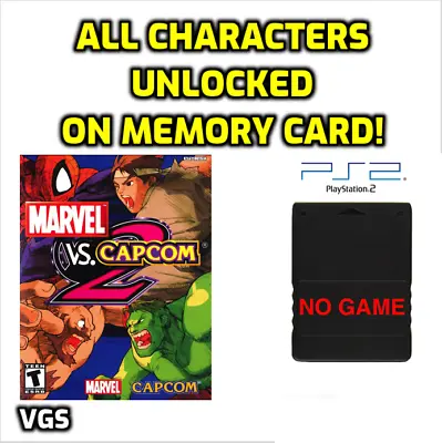 Marvel Vs Capcom 2 Memory Unlocked Characters 2 PS2 Xbox PAL NTSC JAPAN • $29.99