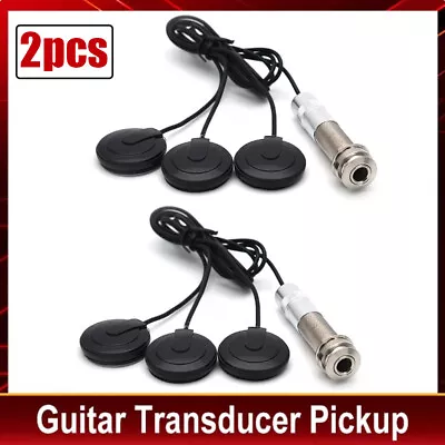 Guitar Pickup 6x Piezo Pickup Transducer For Acoustic Guitar Ukulele Mandolin • $15.99