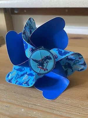 Kids Scooter Blue Pull And Carry Strap And Dino Windmill • £0.99