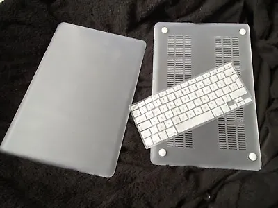 Glossy Clear Case Cover + Keyboard Skin For Apple Macbook Air Pro 11 13 15 Inch • £4.99