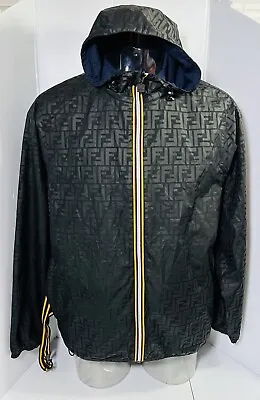 Fendi Monogram K-Way Reversible Jacket  Size L • $950