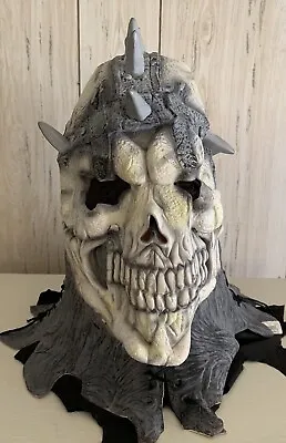 Vintage Halloween Fun World Easter Unlimited Skeleton Warrior Viking Deluxe Mask • $27.99