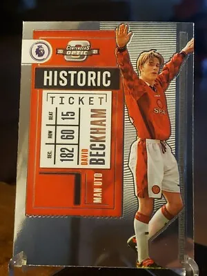 2020-21 Panini Chronicles David Beckham Contenders Optic Historic Ticket • $12