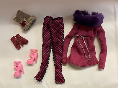 £4.95 • Buy Quality Dolls Purple Winter Outfit Hat Gloves Leggings Made For Dolls Uk Seller