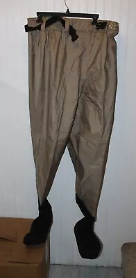 White River Fly Shop Mens Waders Tan Size XL Extra Large Fishing Belted Pants • $50