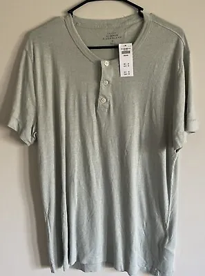 Abercrombie & Fitch Mint Green Summer Linen Shirt Men’s Medium • $14.99