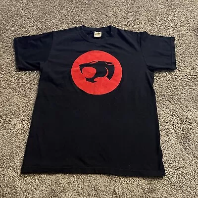 Vintage 1999 Thundercats Mens Black  Size S T-Shirt - Fruit Of The Loom Tag • $13