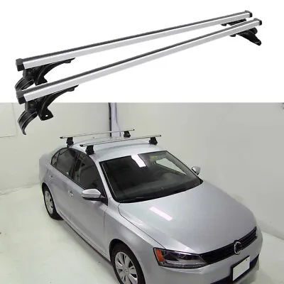 48  Top Roof Rack Cross Bar Luggage Cargo Carrier Aluminum For Volkswagen Jetta • $159.07