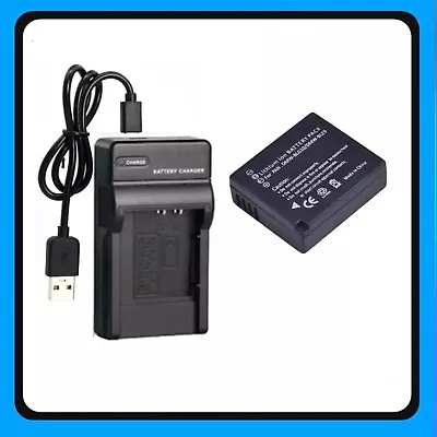 Battery +USB Mi Charger For Panasonic Lumix DMC-TZ80 DMC-TZ81 DMC-TZ82 DMC-TZ85 • $33.90